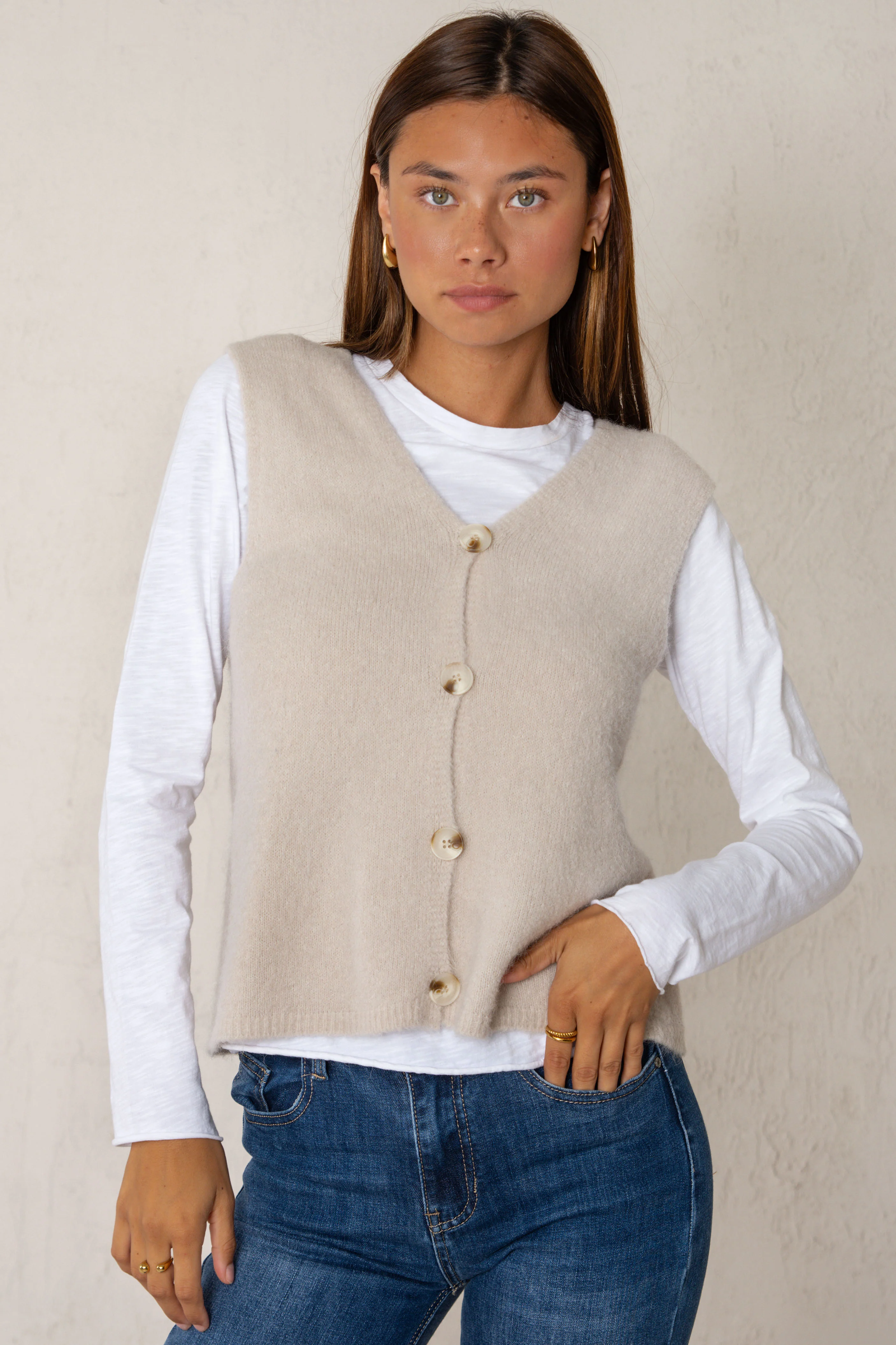 CHALECO CLARA // BEIGE - Image 5