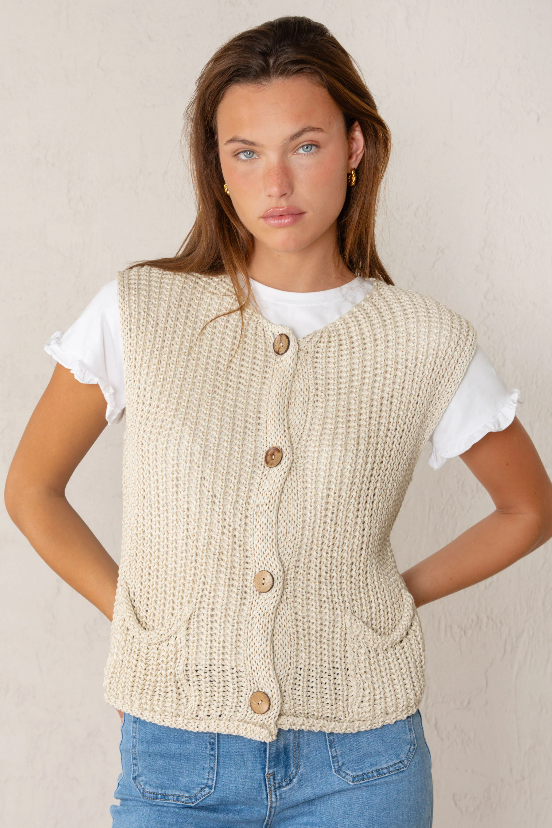 CHALECO LOLA // BEIGE - Image 3