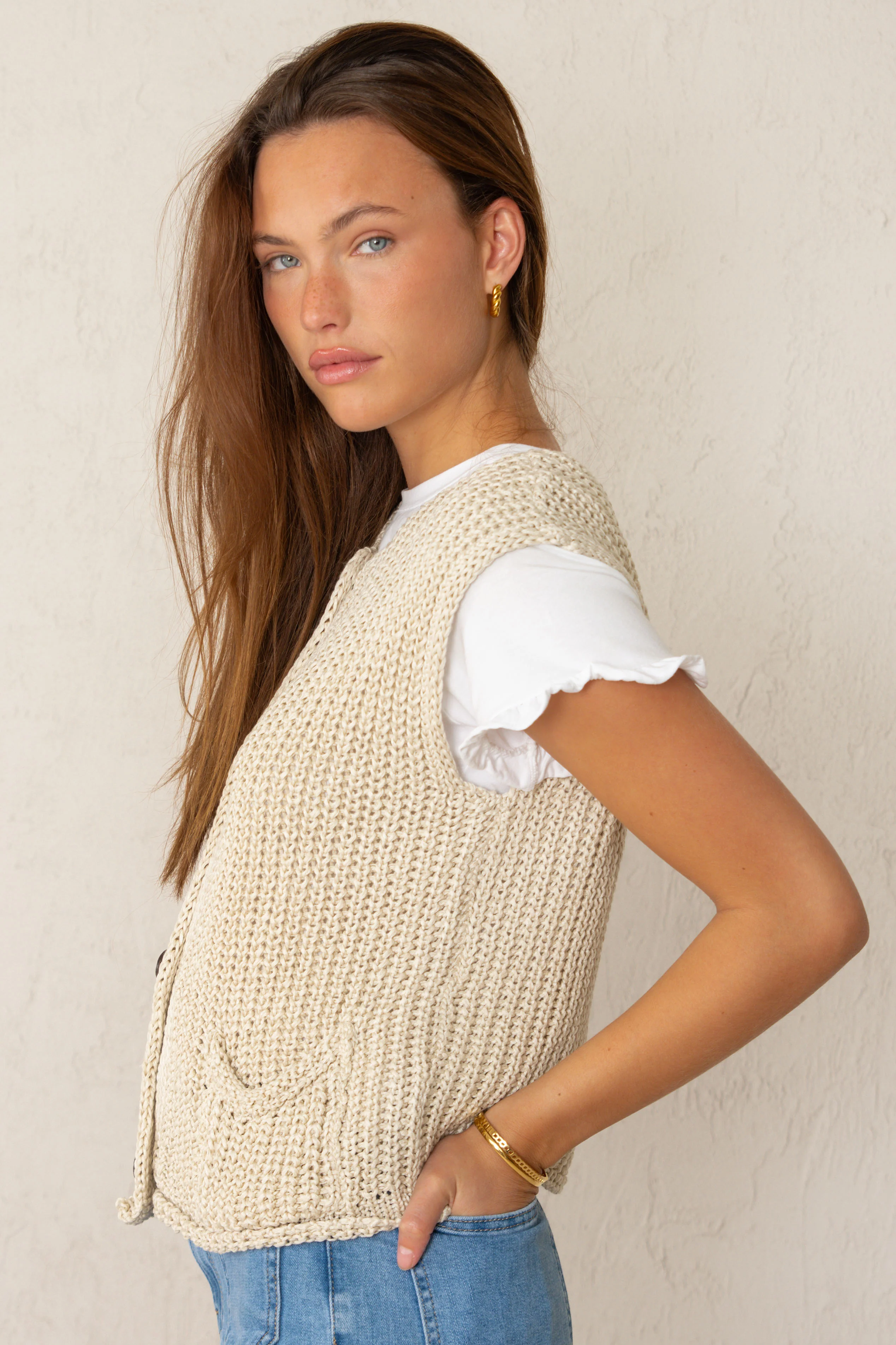 CHALECO LOLA // BEIGE - Image 4
