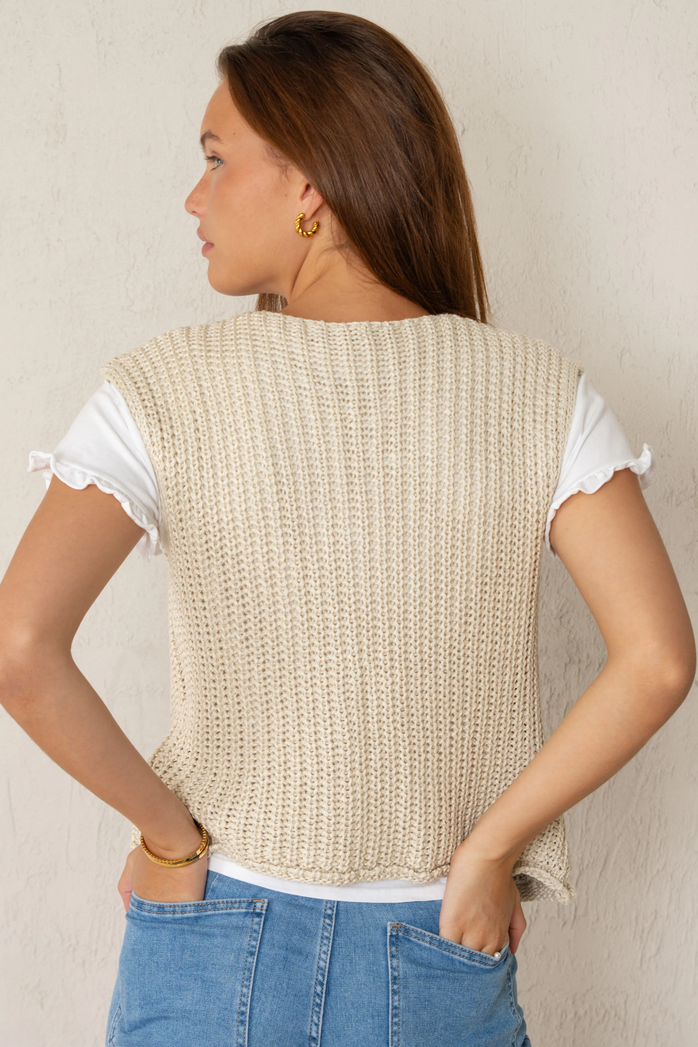 CHALECO LOLA // BEIGE - Image 5