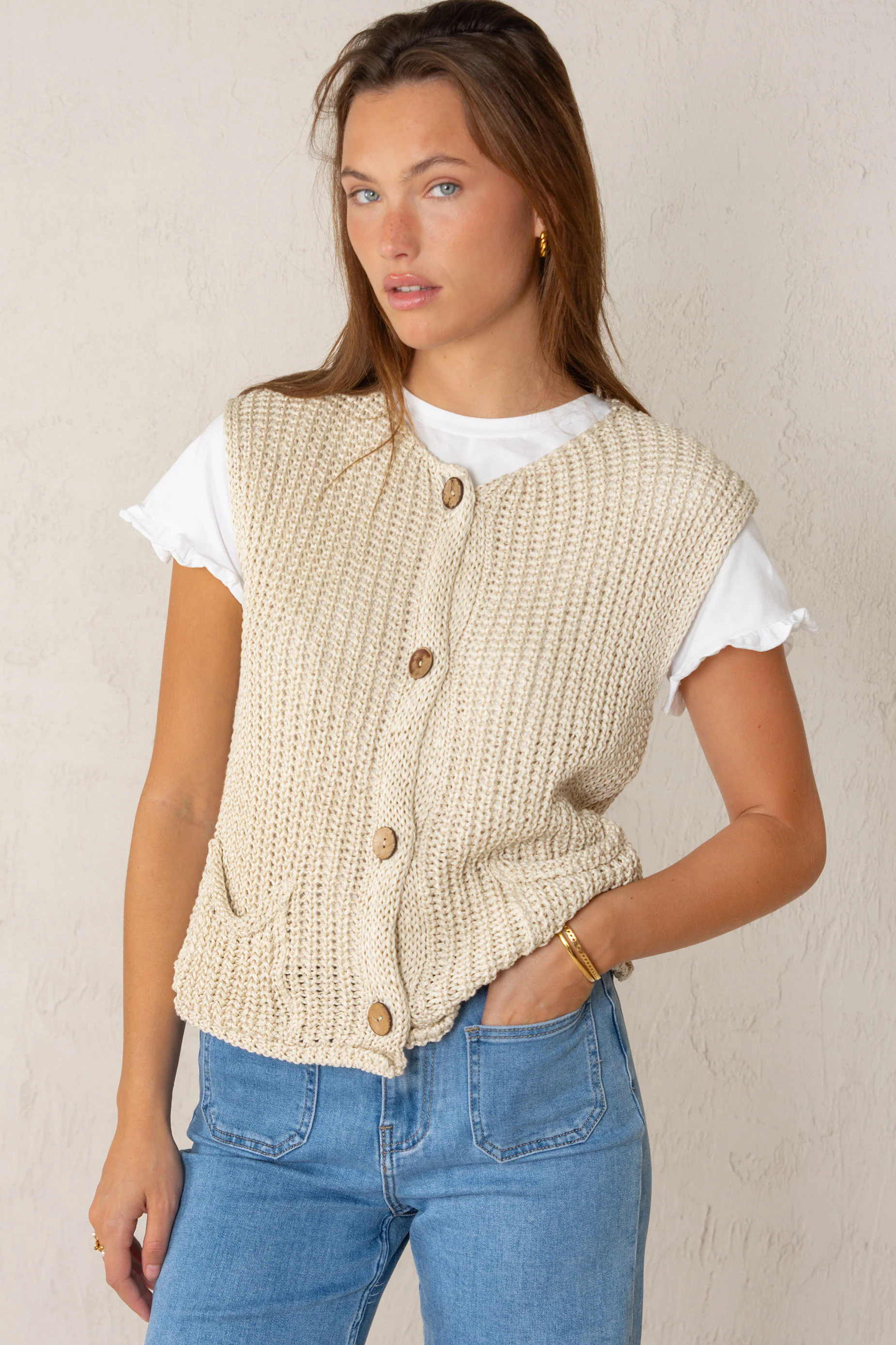 CHALECO LOLA // BEIGE - Image 6