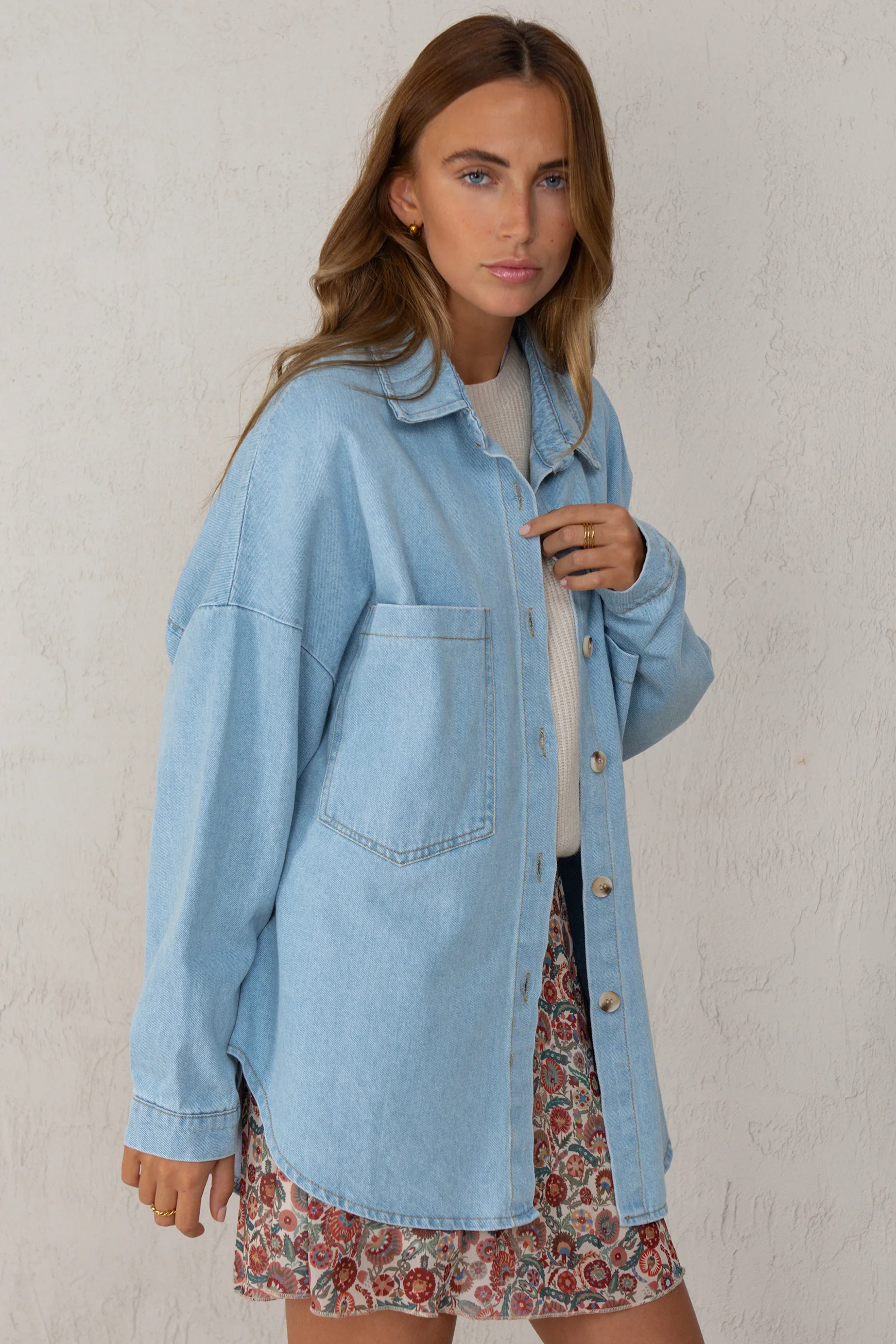 CHAQUETA CELIA // DENIM CLARO - Image 3