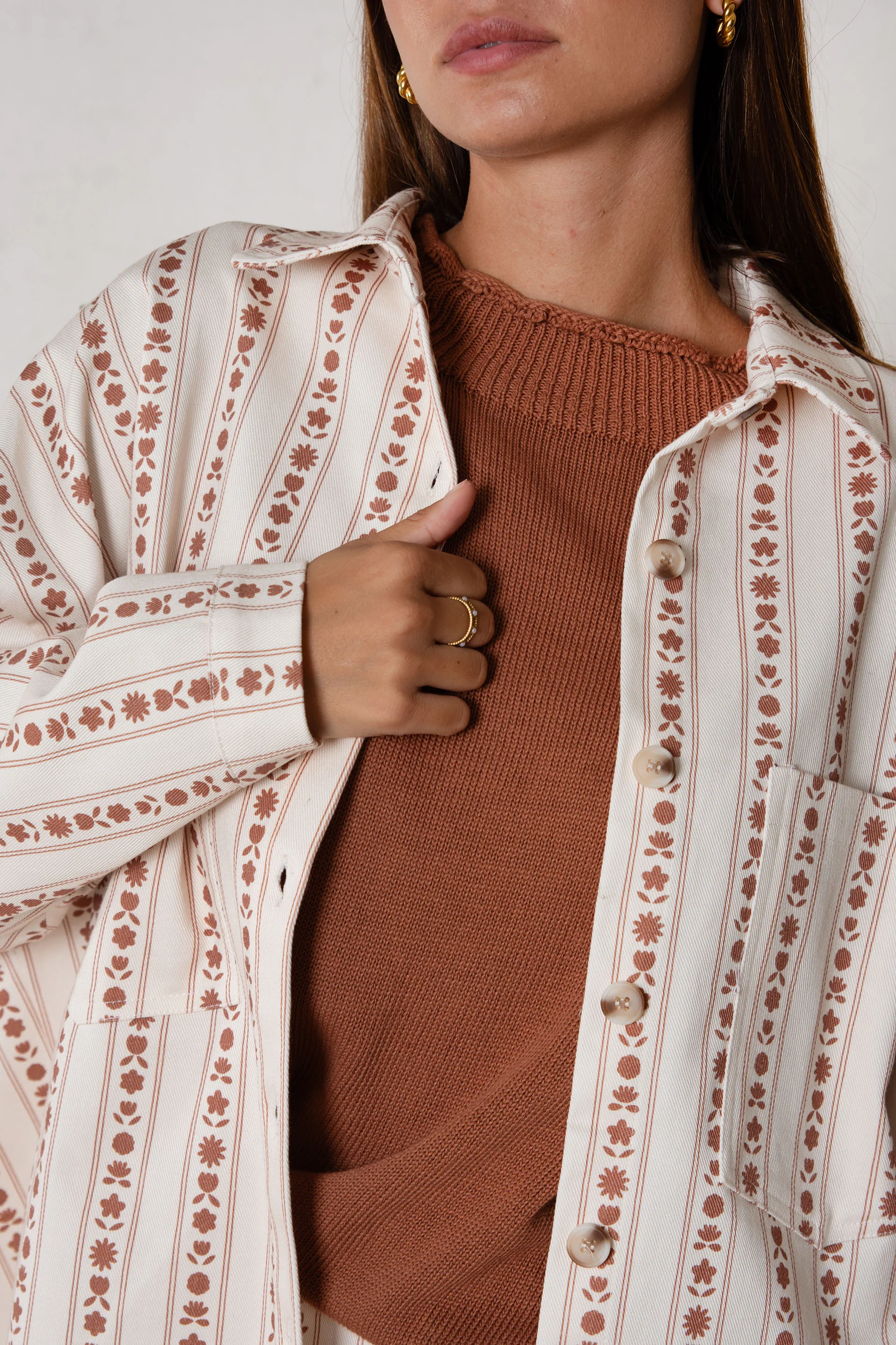 CHAQUETA CELIA // FLORES TEJA - Image 3