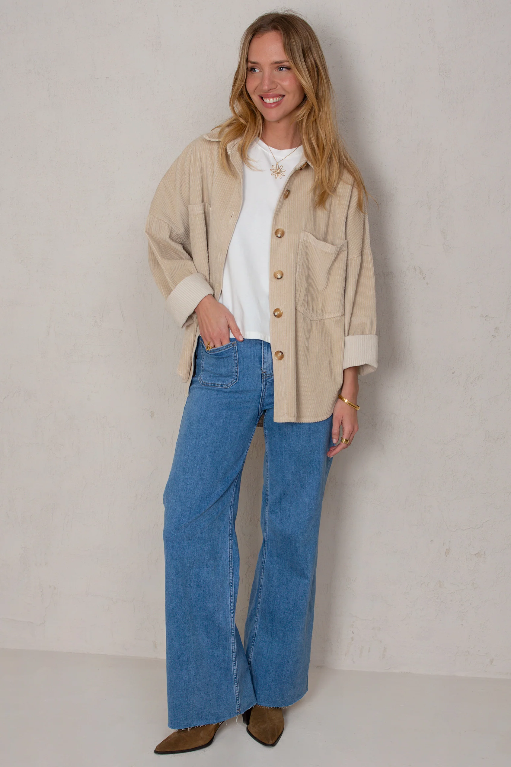 CHAQUETA CELIA // PANA BEIGE - Image 6