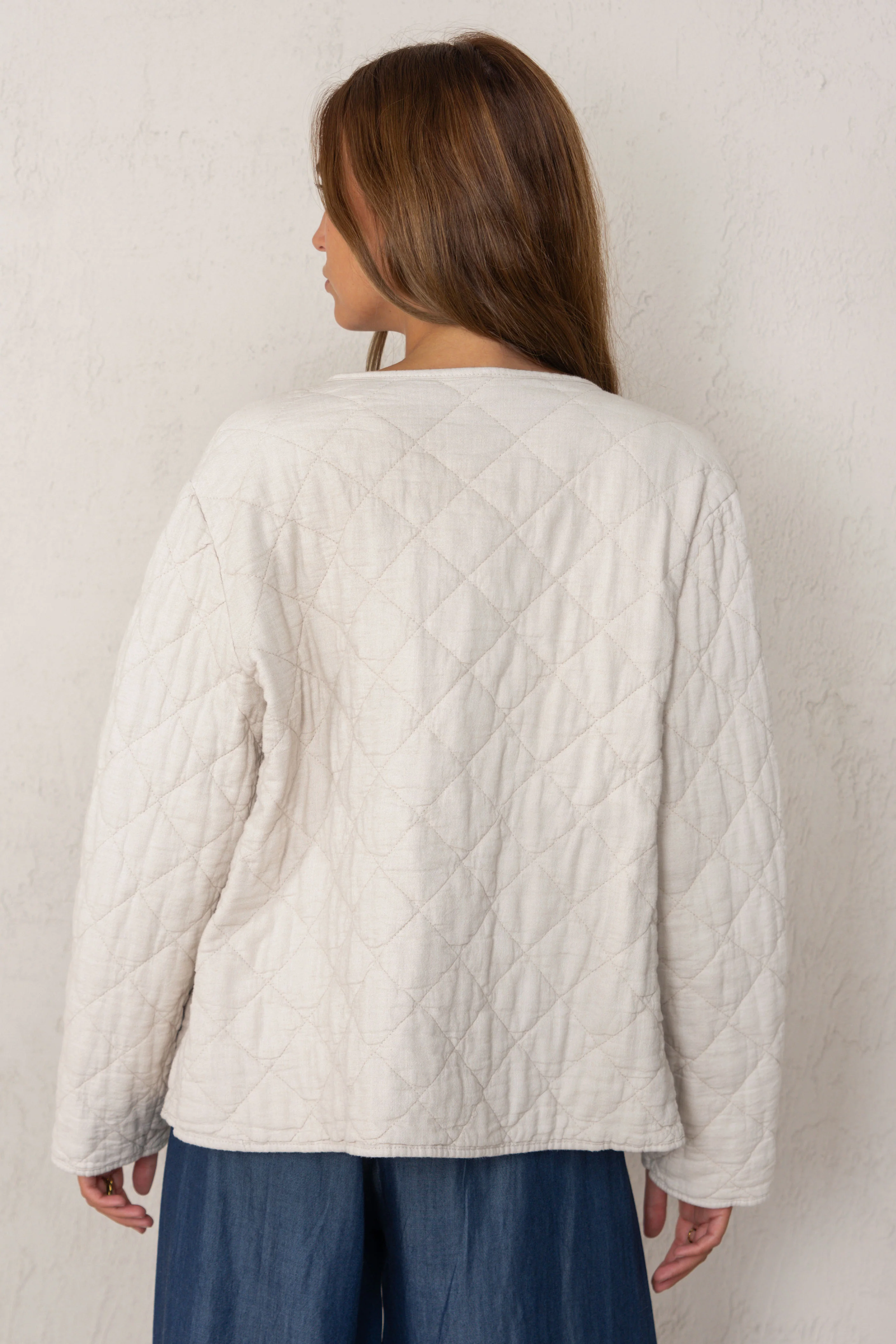 CHAQUETA DANIELA // LINO BEIGE - Image 5