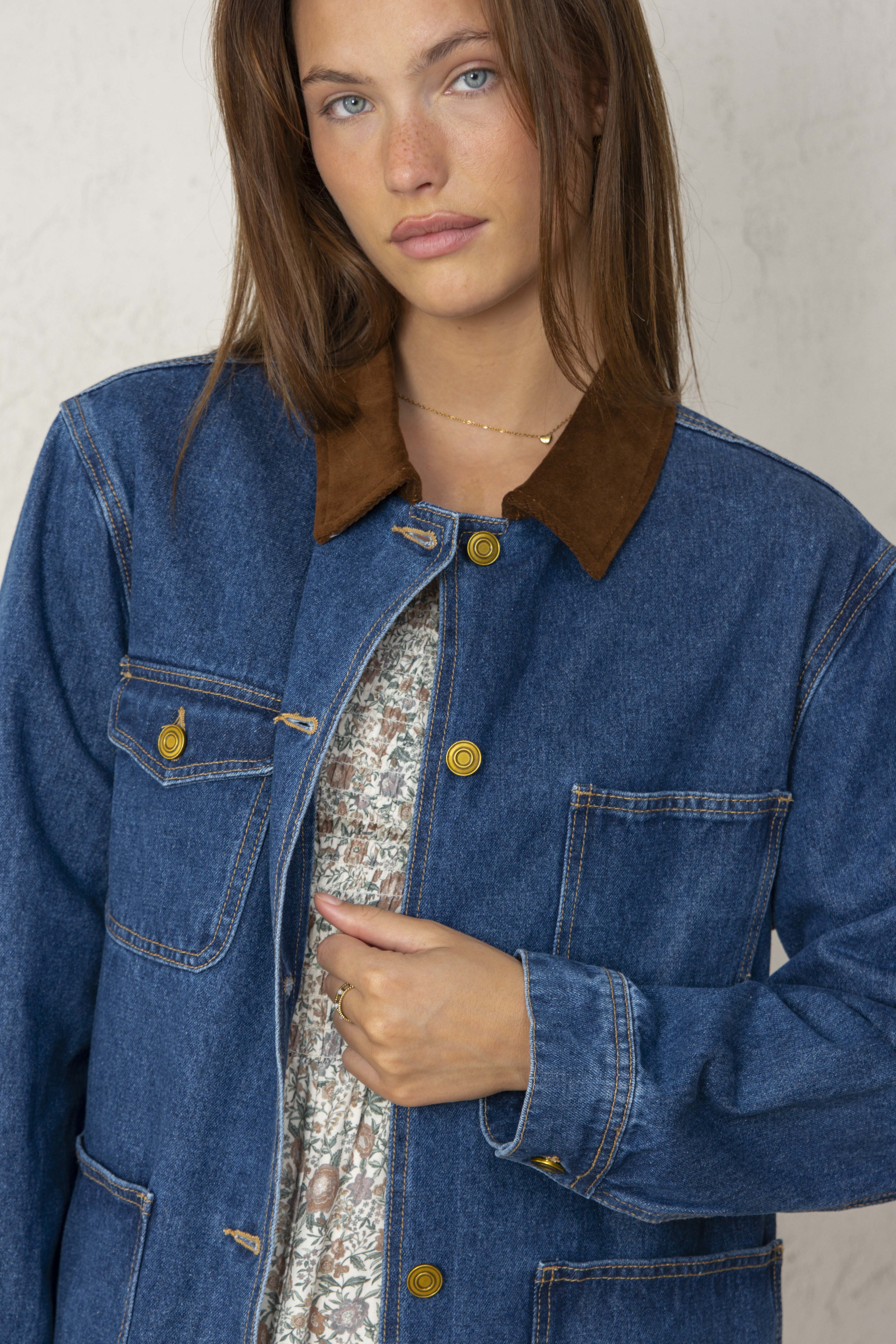 CHAQUETA PAULA // DENIM OSCURO - Image 3