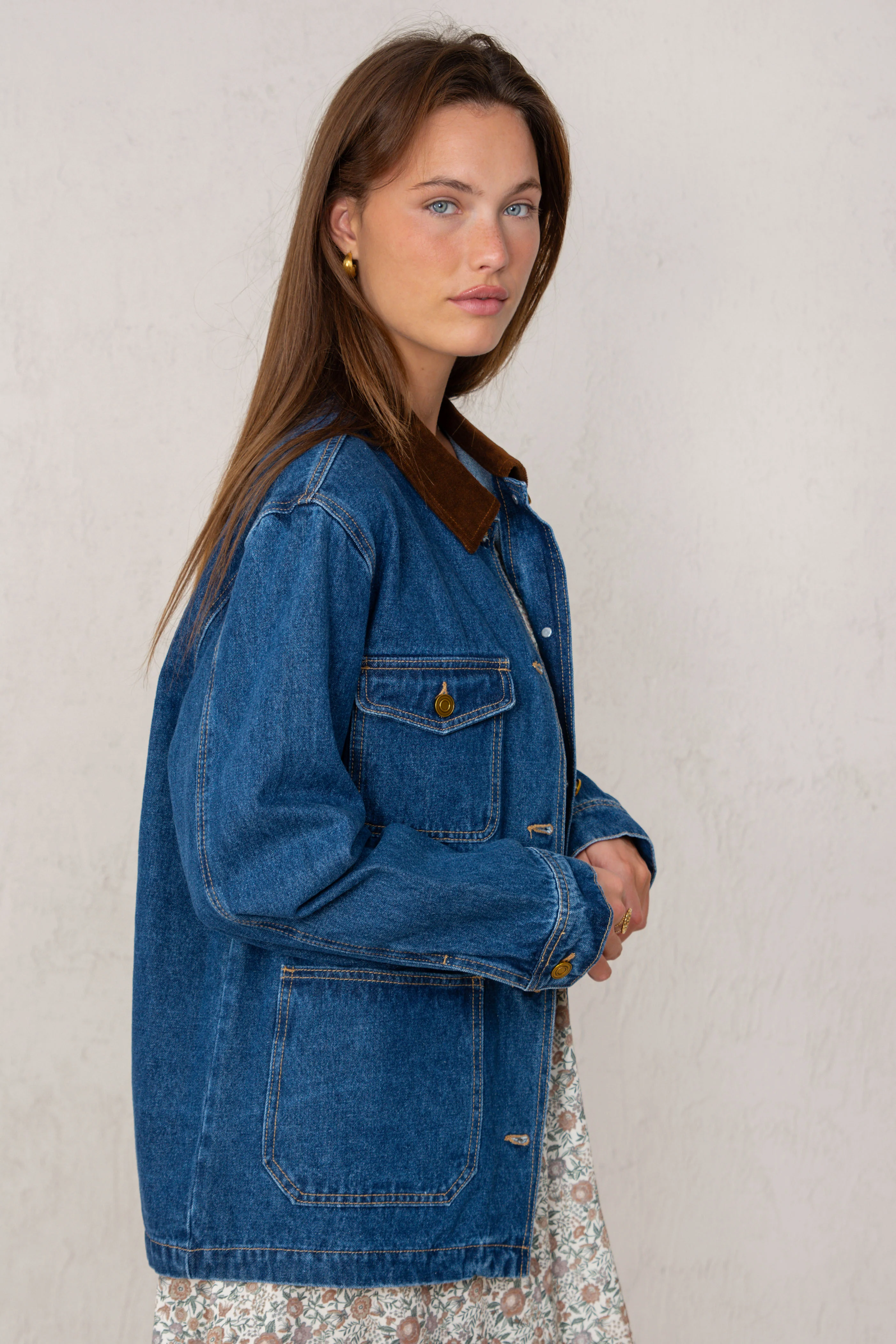 CHAQUETA PAULA // DENIM OSCURO - Image 5
