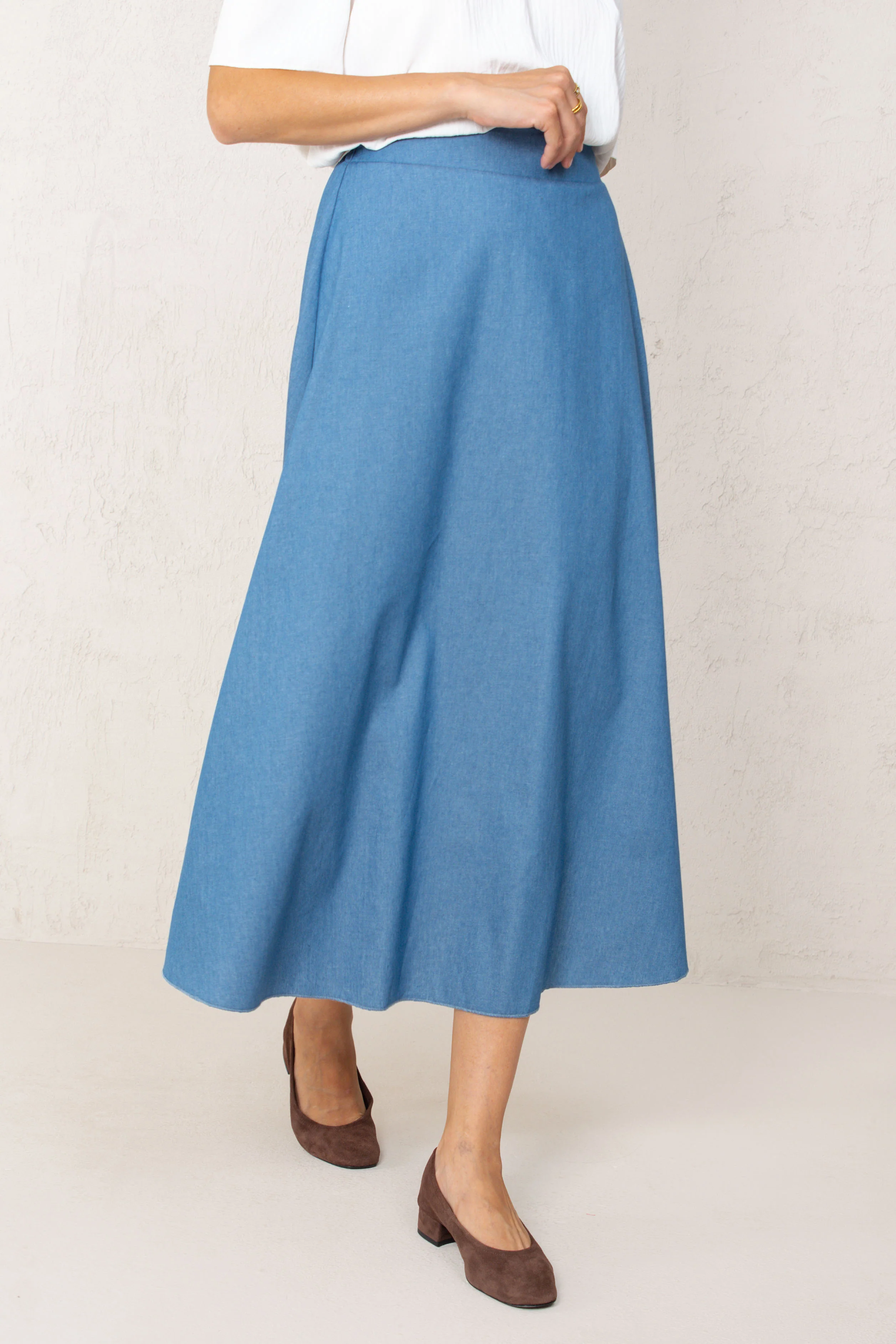 FALDA CARLA // DENIM MEDIO - Image 3