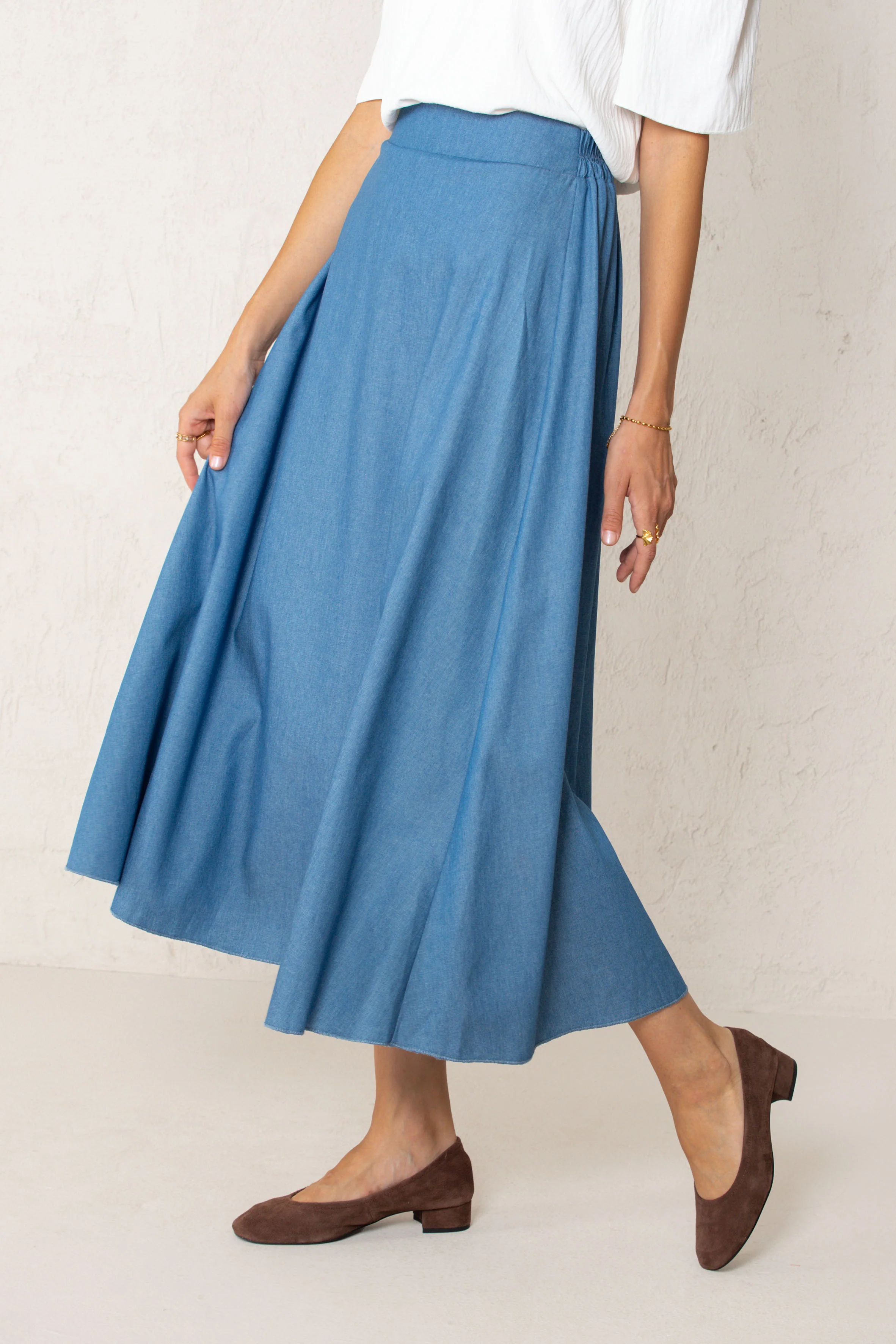 FALDA CARLA // DENIM MEDIO - Image 4