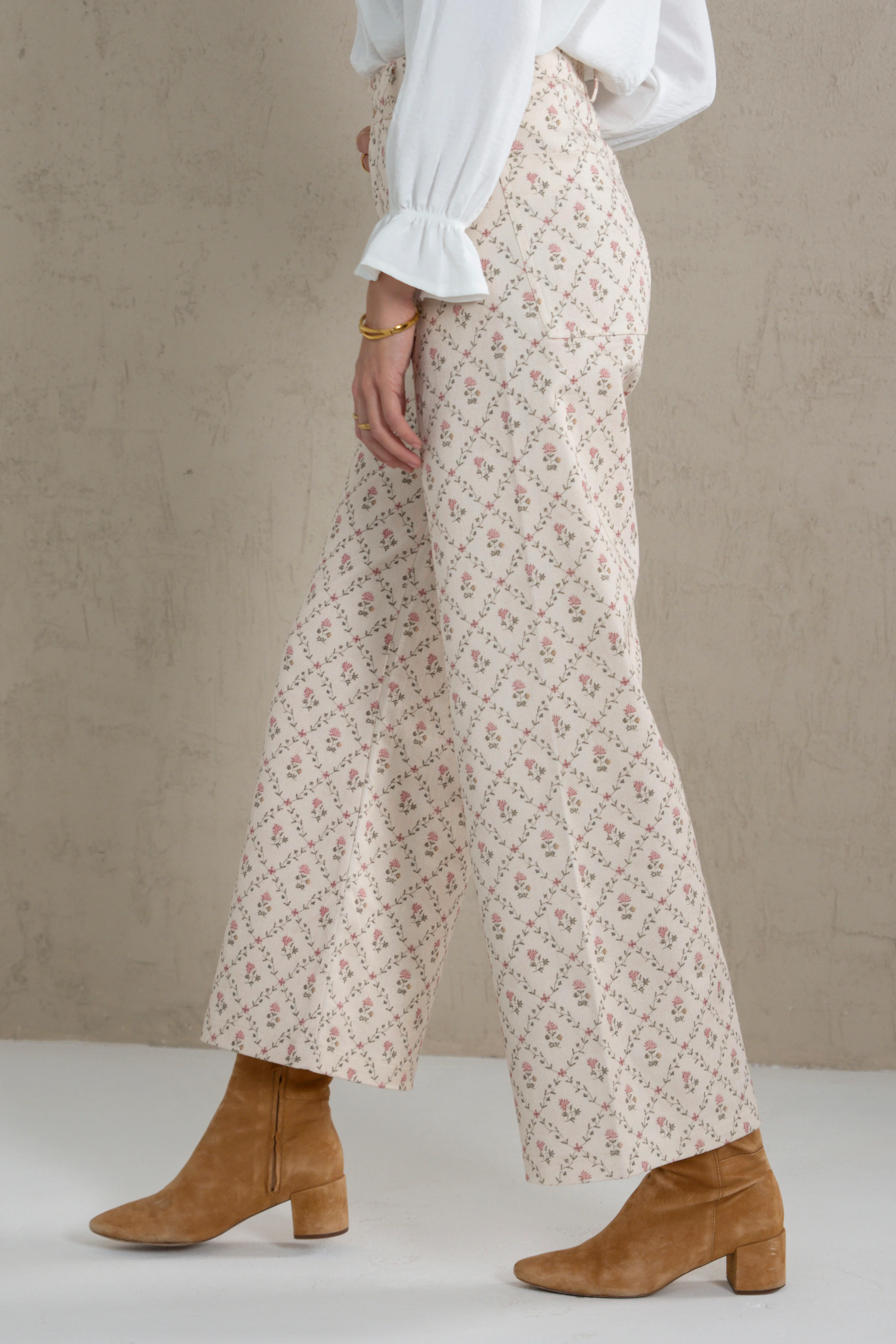 PANTALÓN PAULA // FLORES ROSA - Image 3