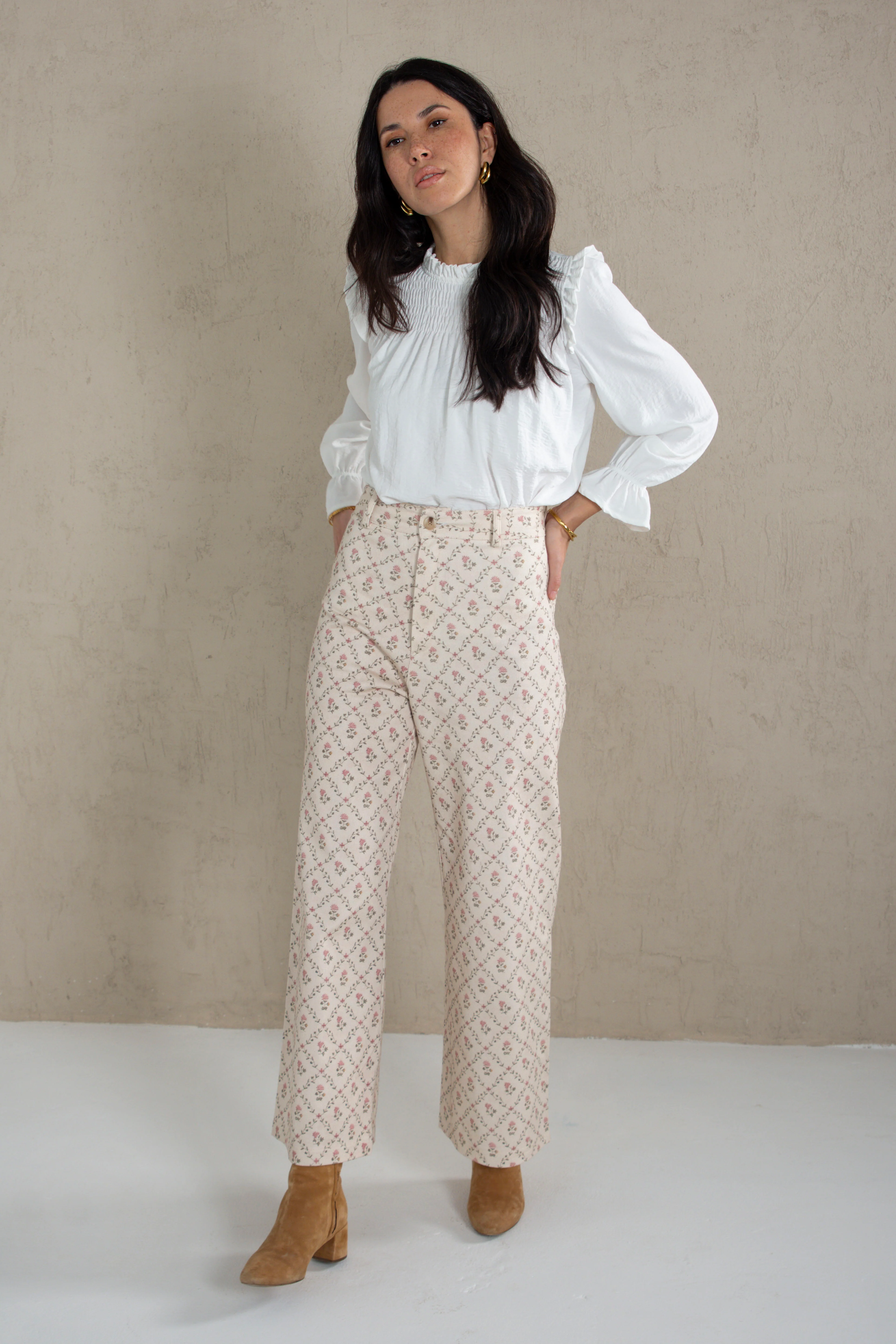 PANTALÓN PAULA // FLORES ROSA - Image 5