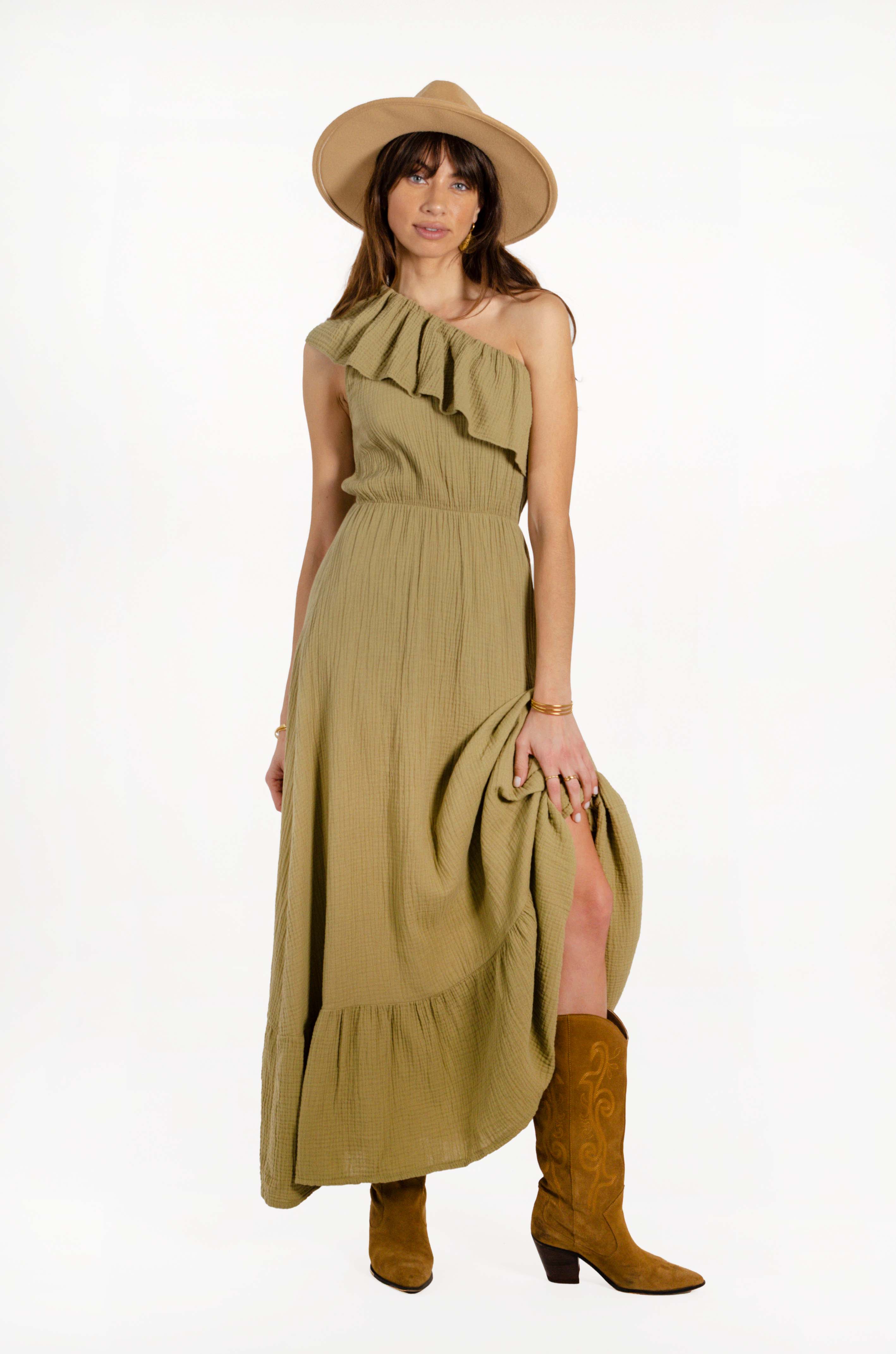 VESTIDO CARMEN // CAQUI - Image 4