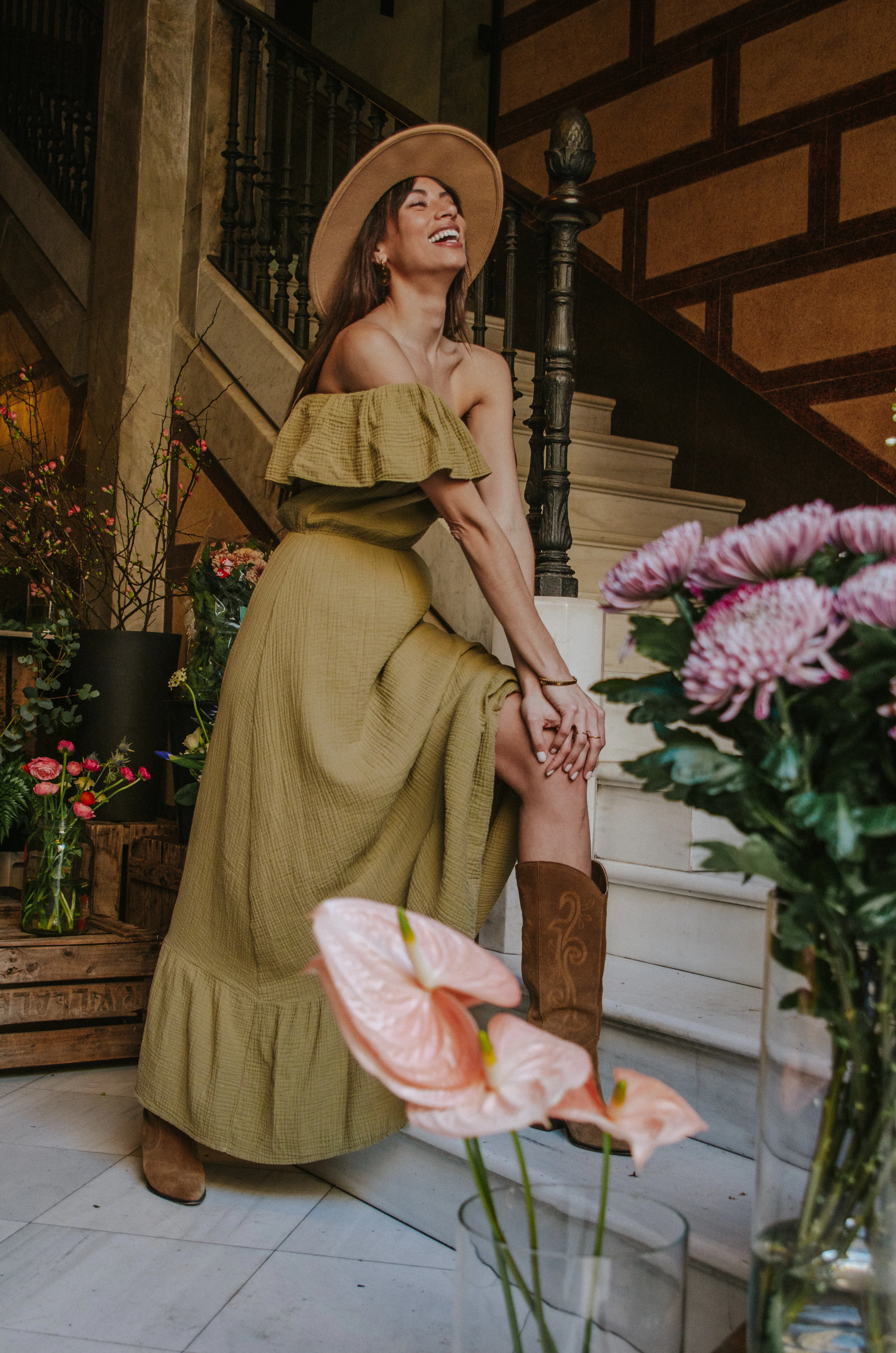 VESTIDO CARMEN // CAQUI - Image 8