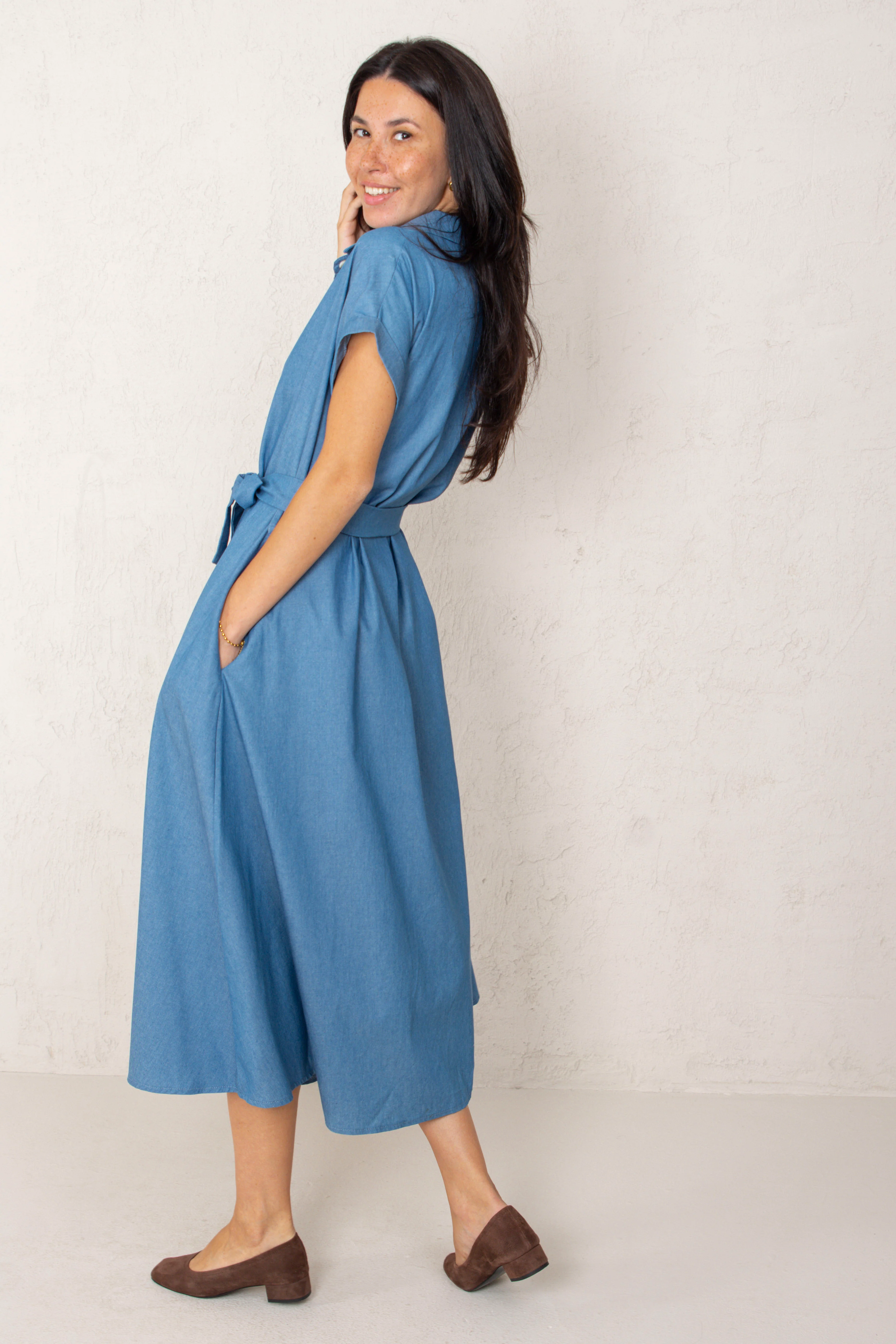 VESTIDO CAROL // DENIM MEDIO - Image 6