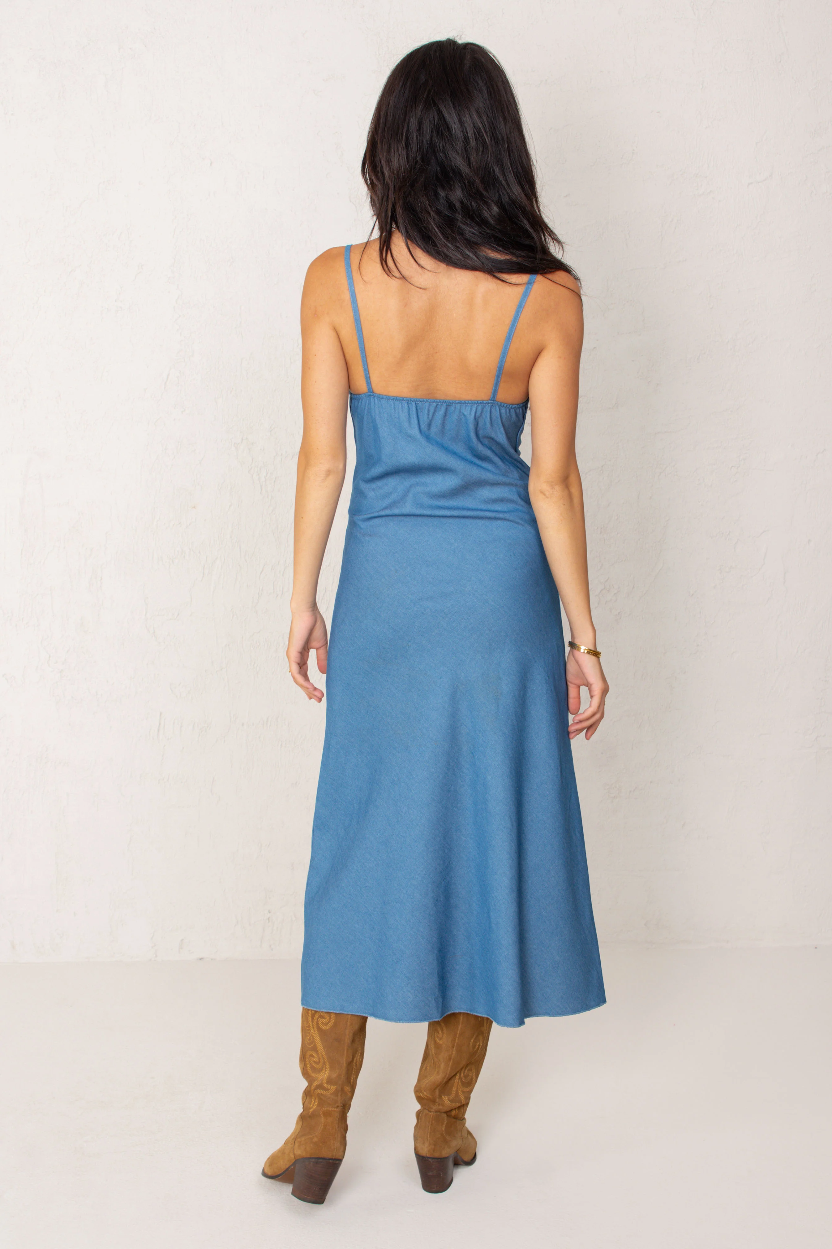 VESTIDO OLIVIA // DENIM MEDIO - Image 9